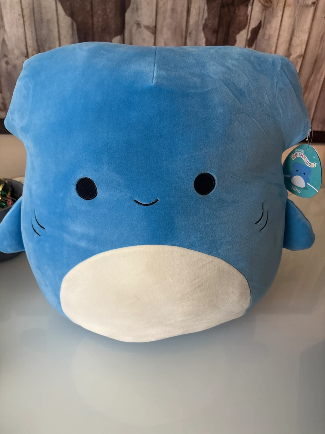 16” Squishmallows Nitro Hammerhead Shark Plush Toy