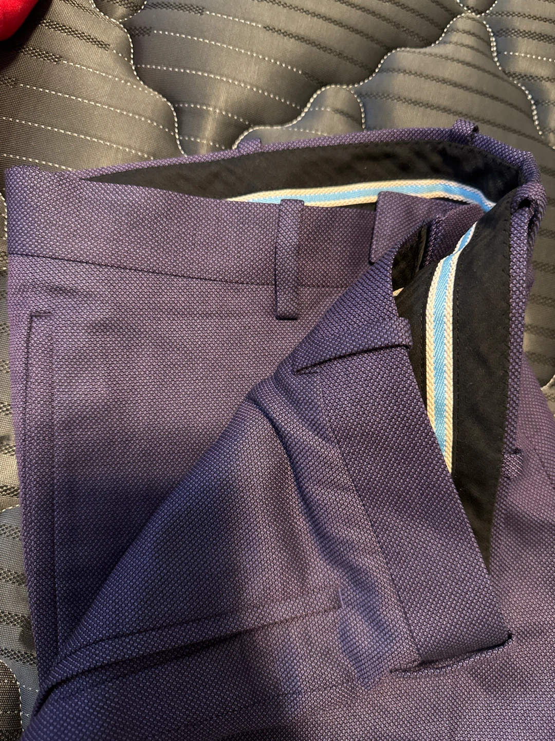 Purple Textured Dress Pants - photo 3