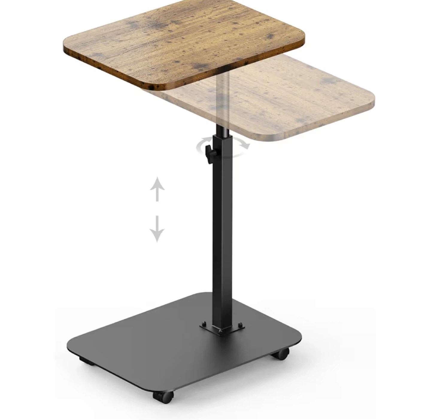 Adjustable Height Rolling Laptop Table