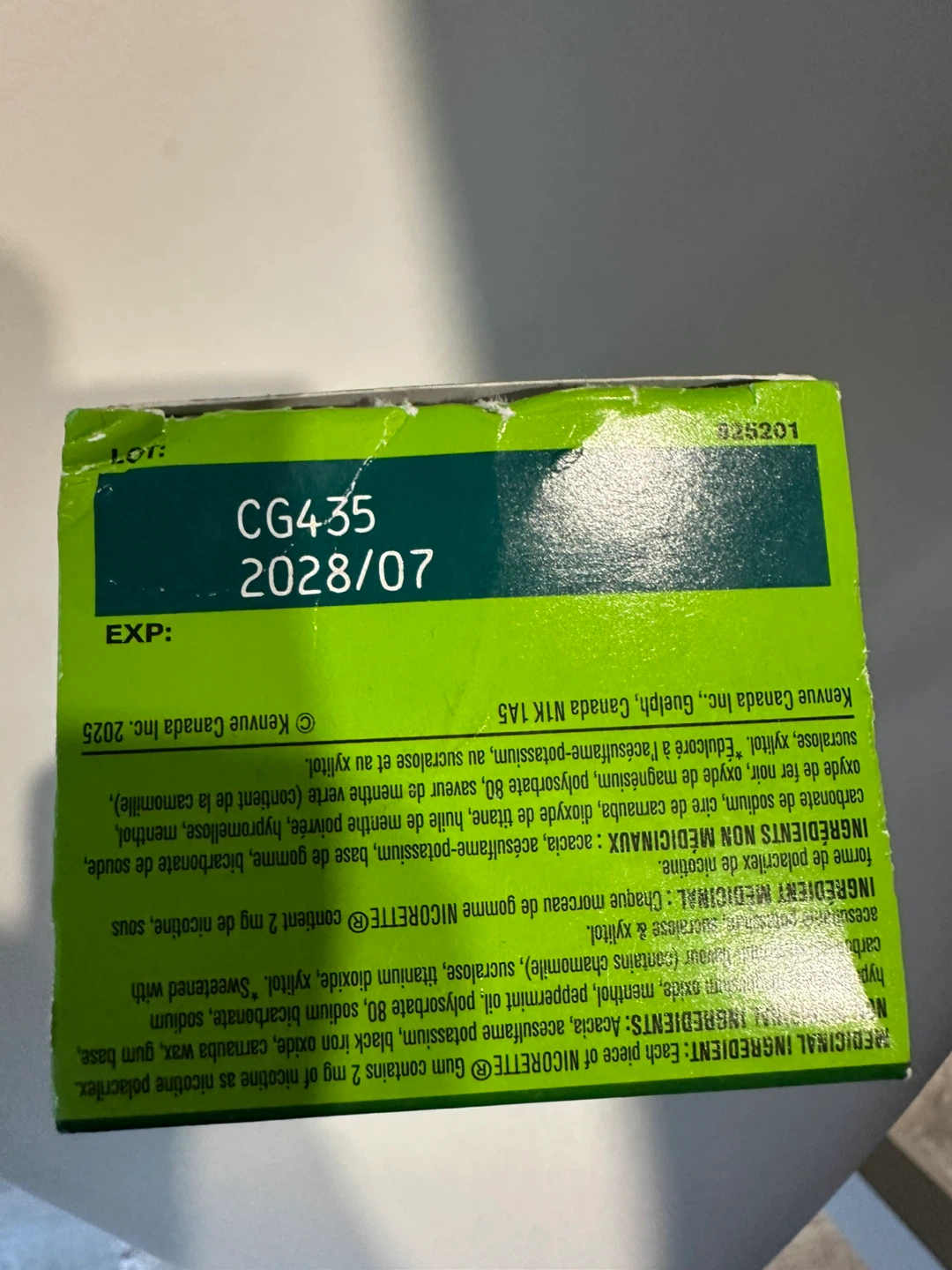 Nicorette Spearmint Gum 2mg 105 Pieces - photo 2