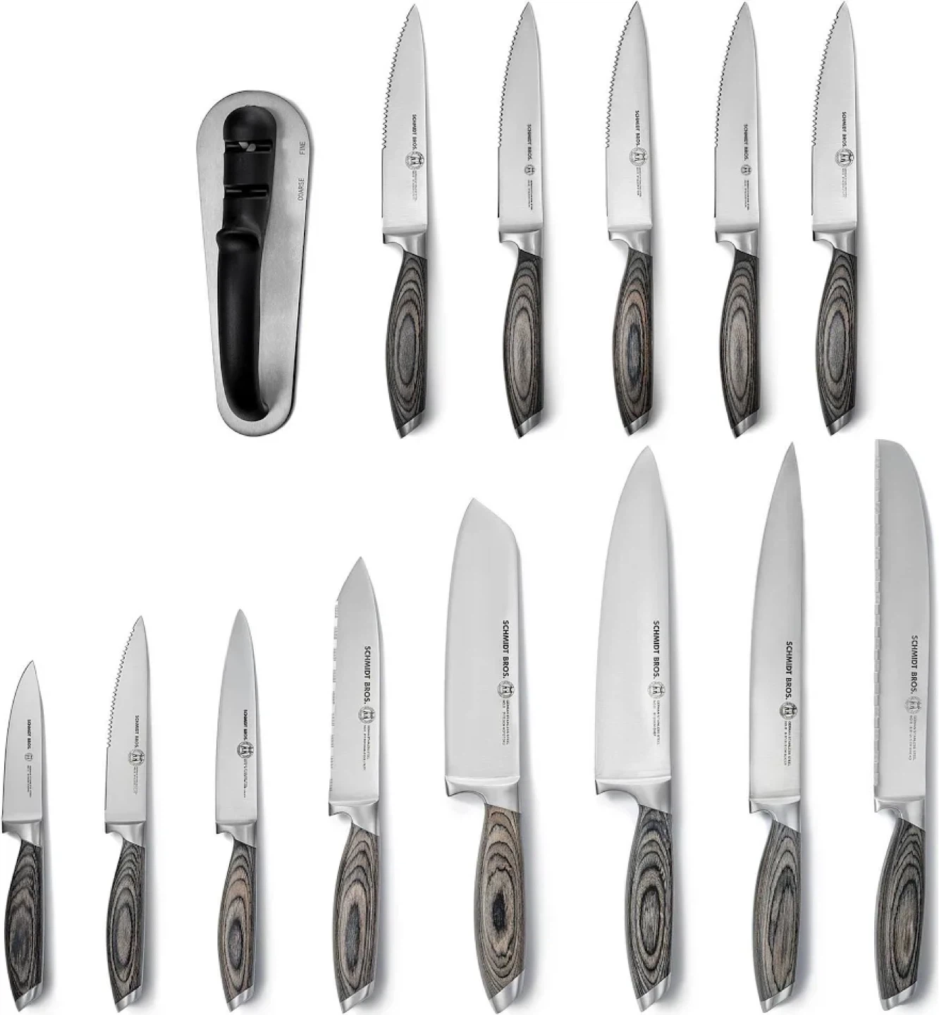 Schmidt Brothers 15-Piece Stainless Steel Knives Set - photo 2