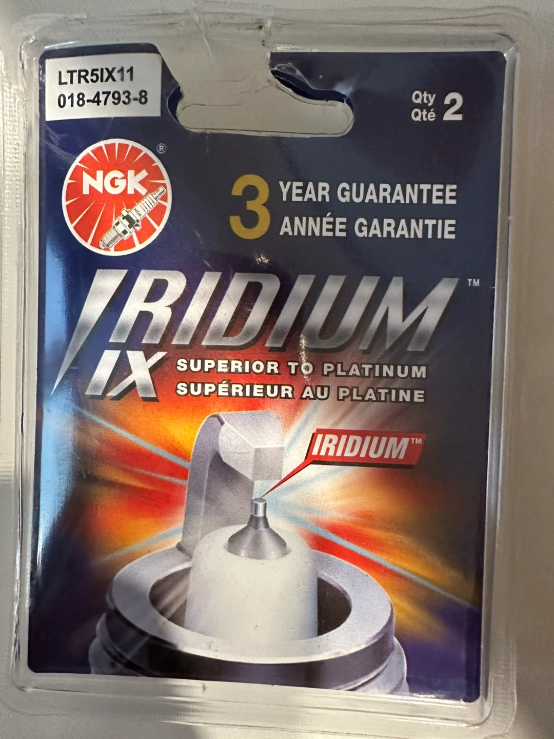 NGK Iridium IX Spark Plugs (2 Pack)
