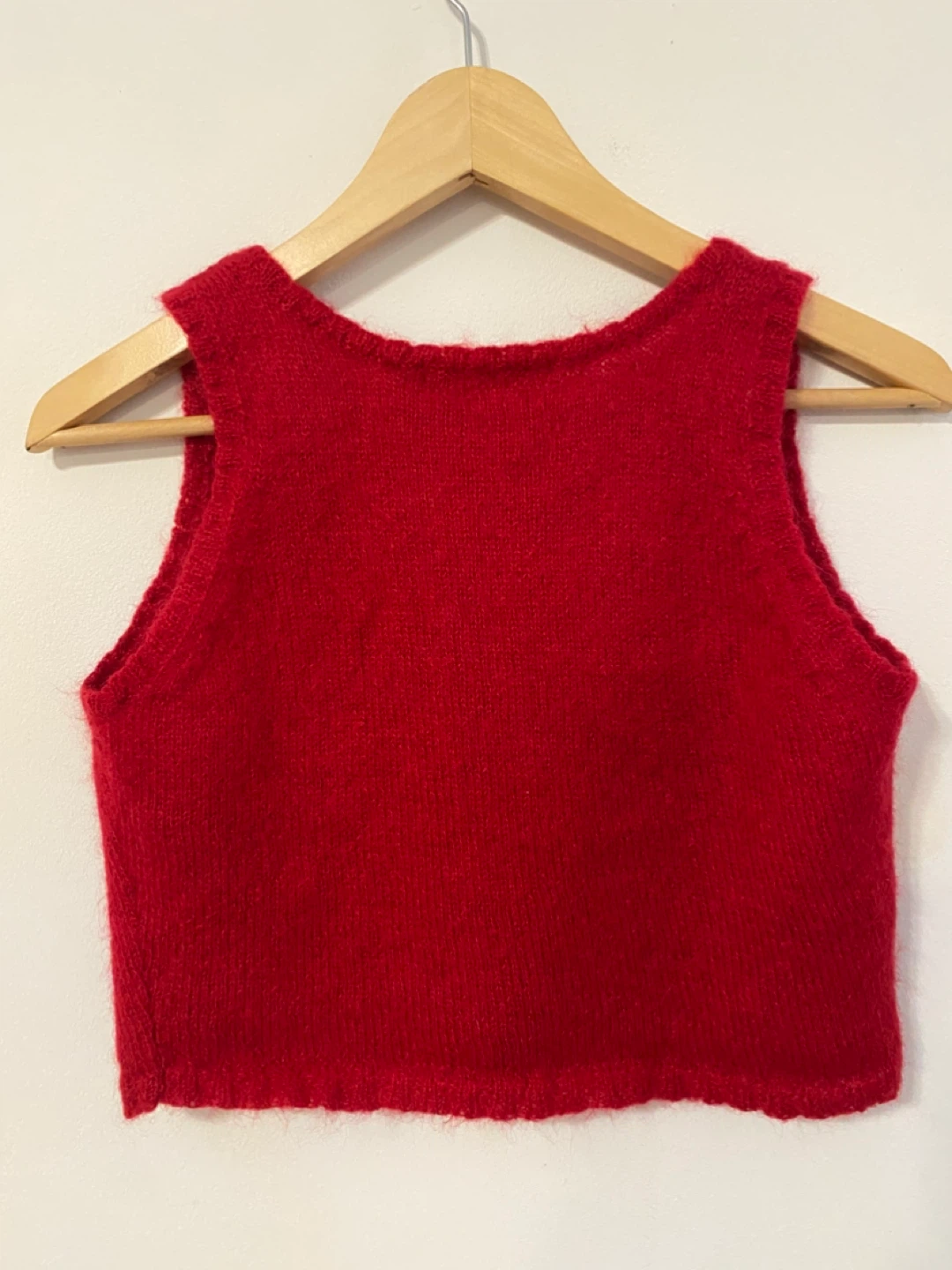 Vintage Club Monaco crop red knit tank - photo 2