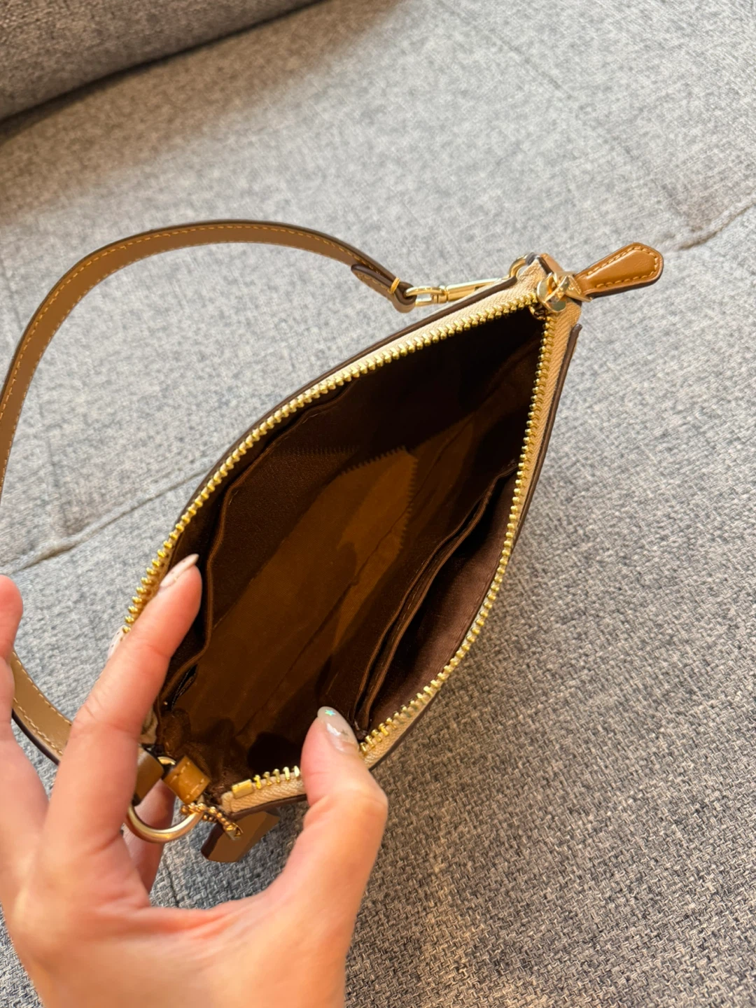 Coach Wristlet - Signature Canvas Tan/Brown - photo 5