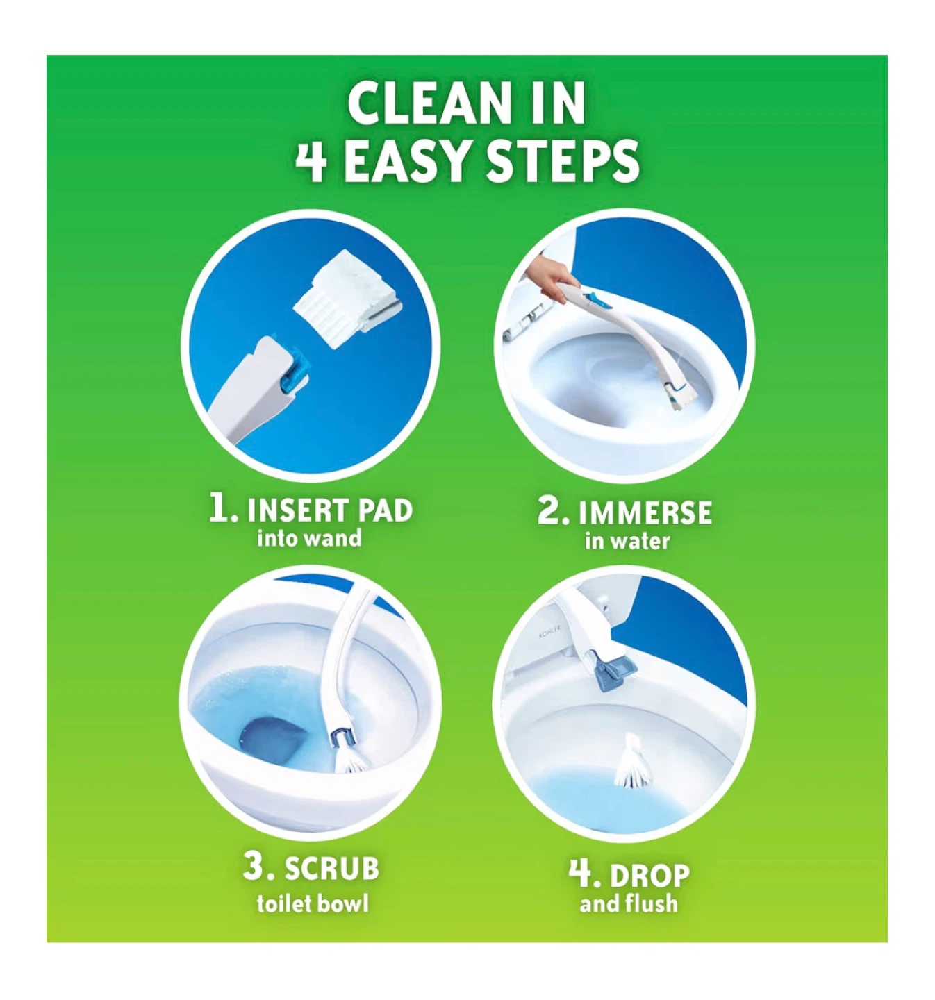 BRAND NEW - Scrubbing Bubbles Toilet Wand System with Refills - photo 4