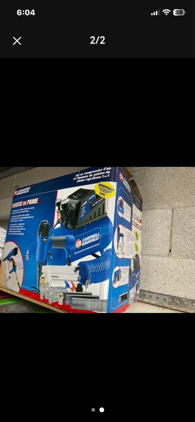 Campbell Hausfeld Air Compressor and Nailer Kit - photo 2