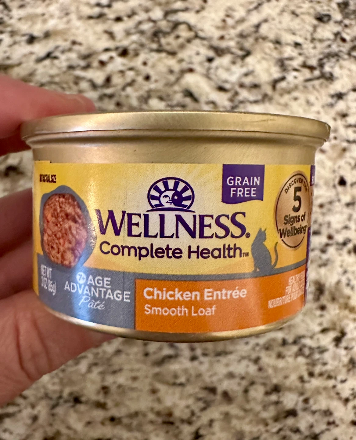 4 x 3oz Wellness cat food + 1x 5.5oz Rawz can - photo 3