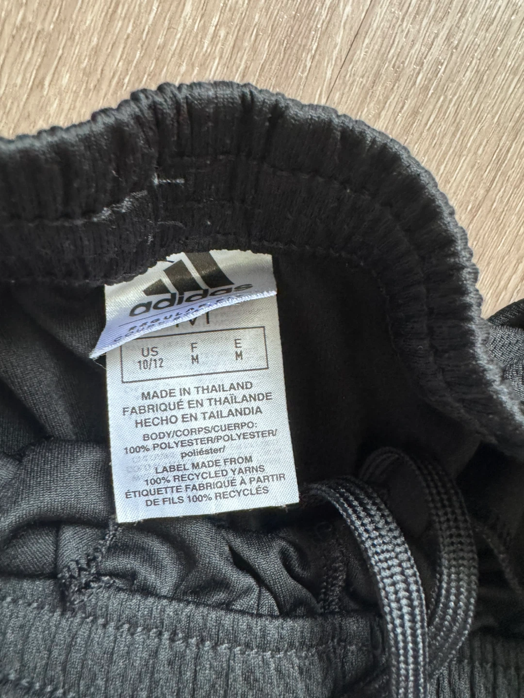 Adidas Black Shorts with White Stripes - photo 2