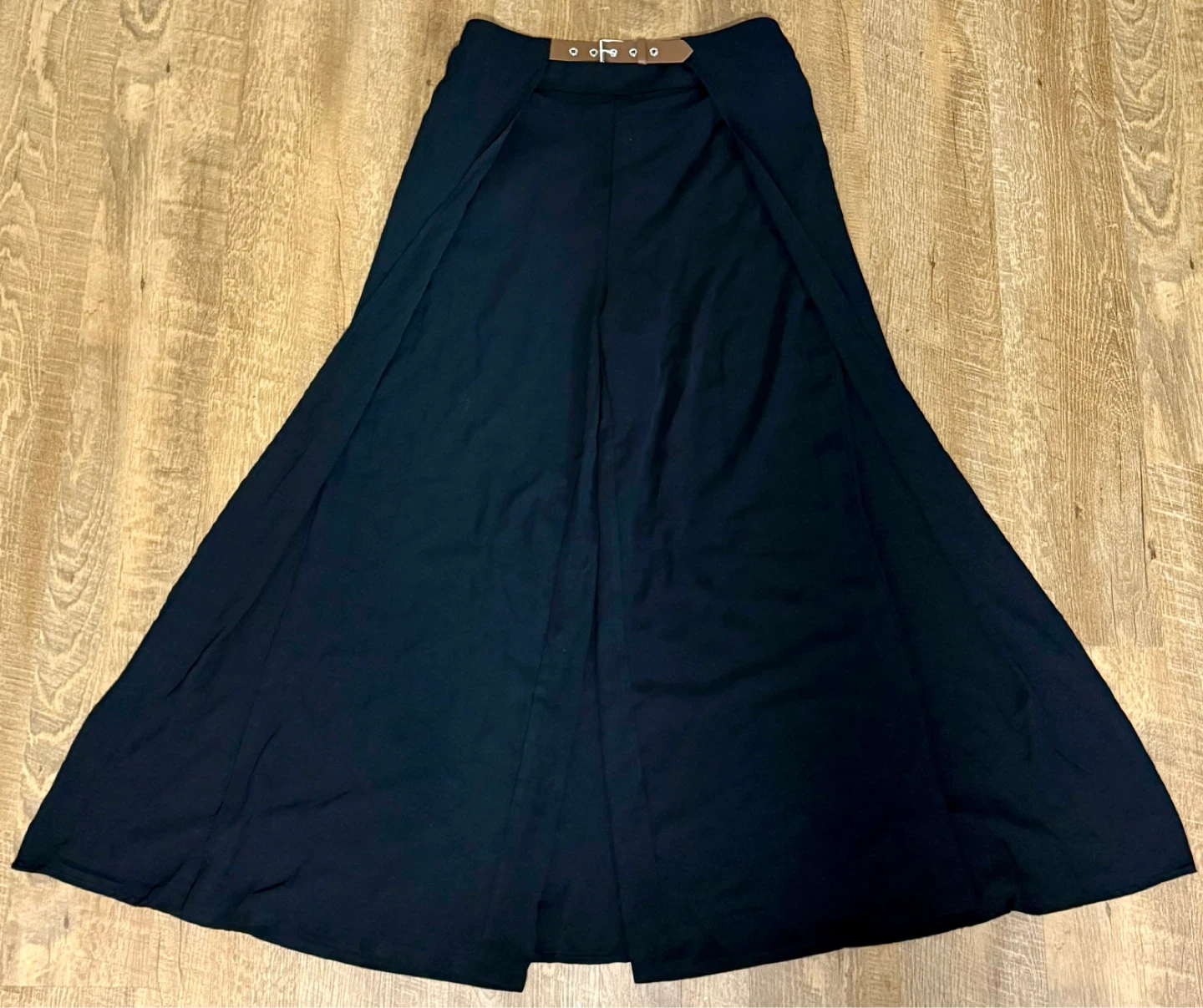 Modelyn Wide Leg Pants with Skirt