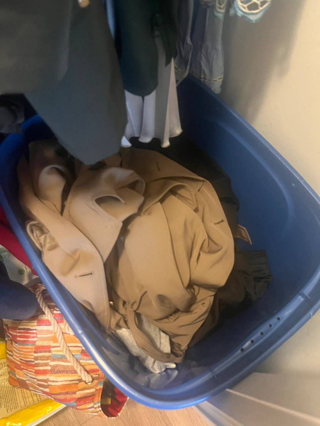 A box of clothes