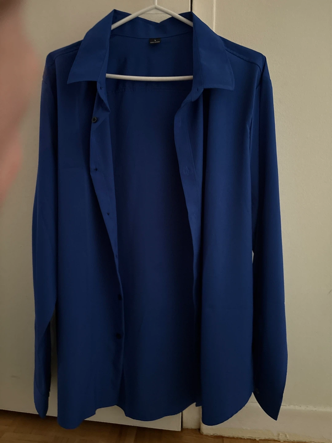 Blue Long Sleeve Button-Up Shirt Size L - photo 4