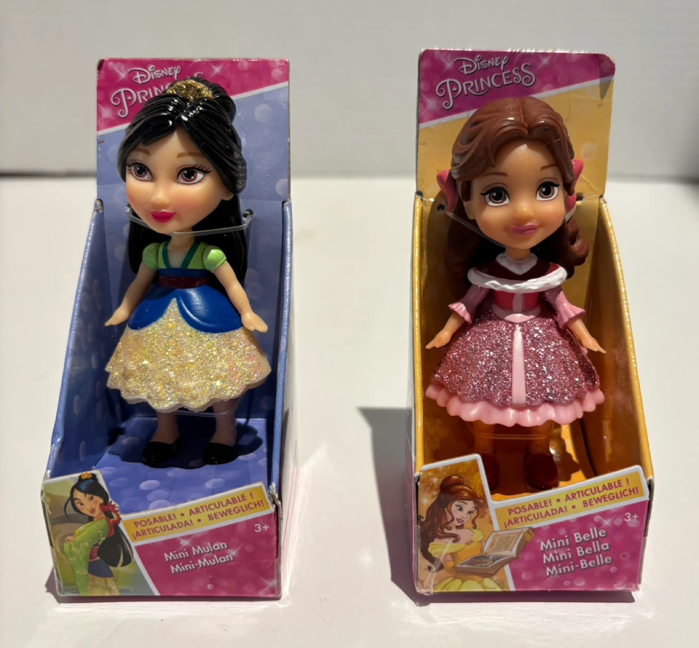Disney Princess Mini Mulan & Mini Belle Dolls