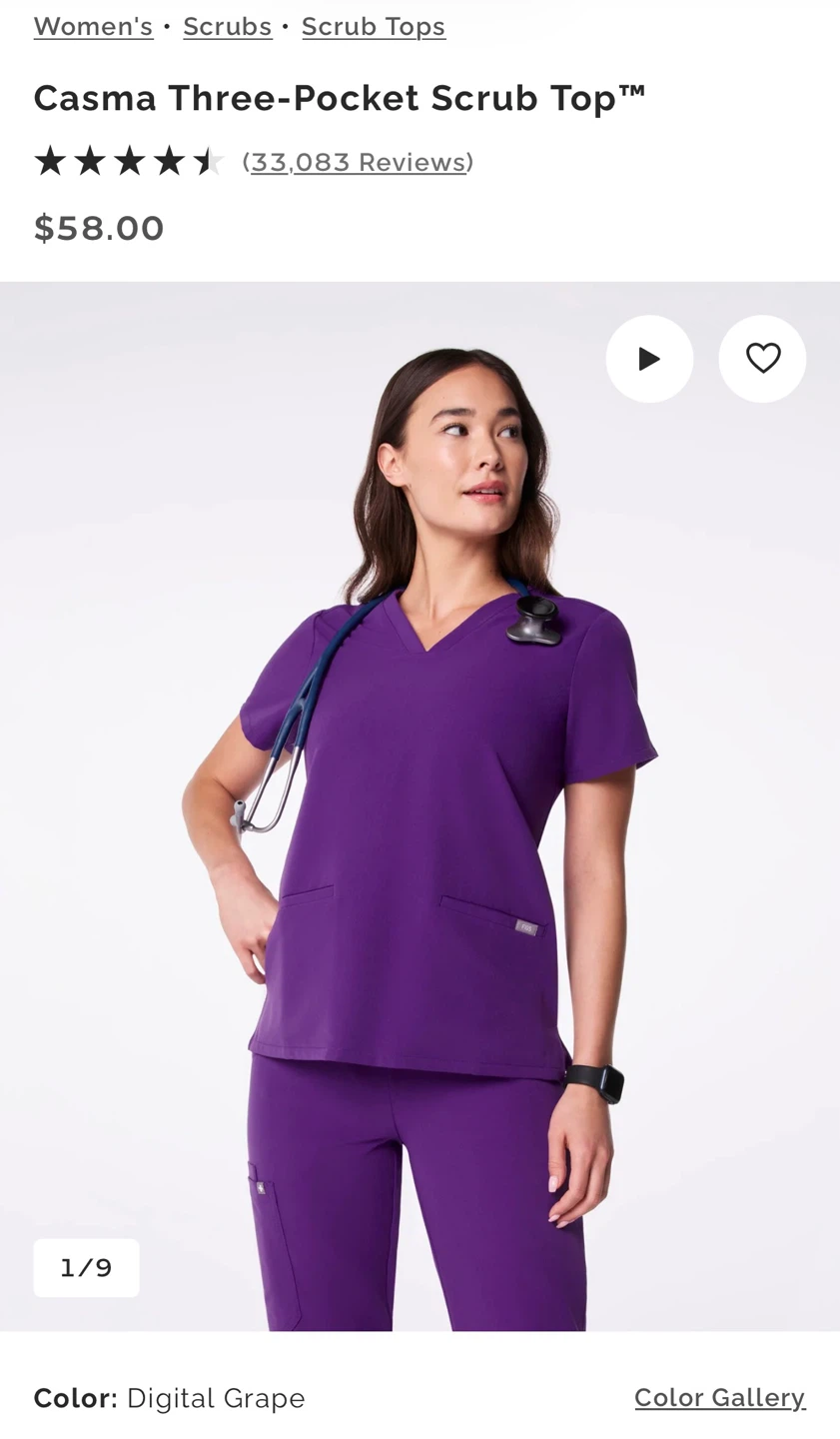 FIGS Casma Three-Pocket Scrub Top - photo 3