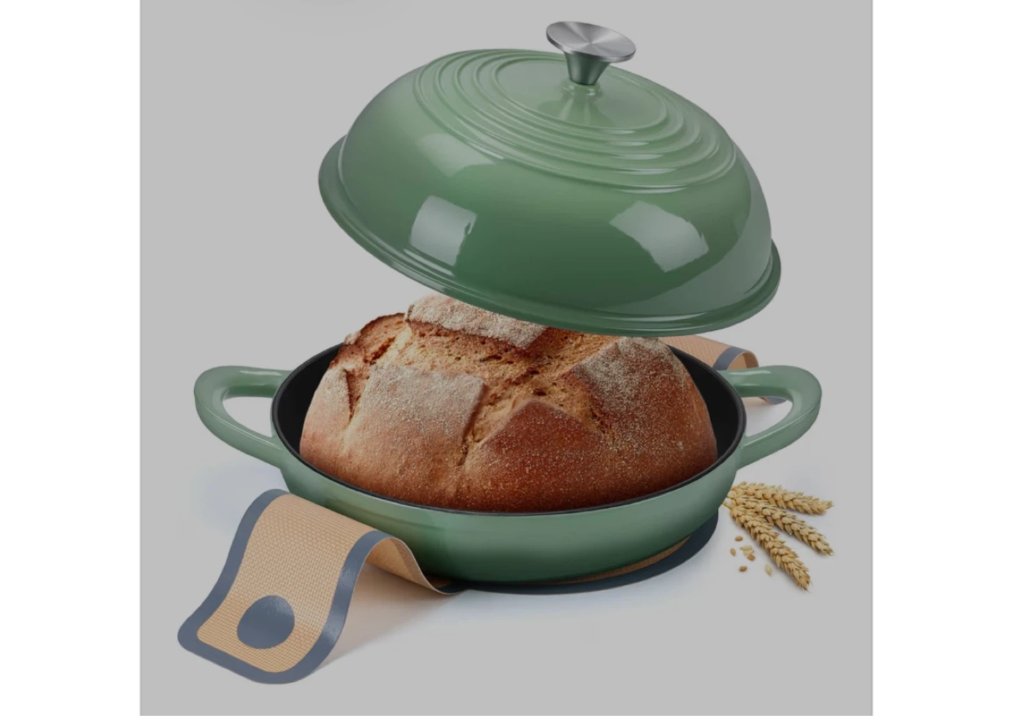 Enamelled Cast Iron Dutch Oven - photo 4