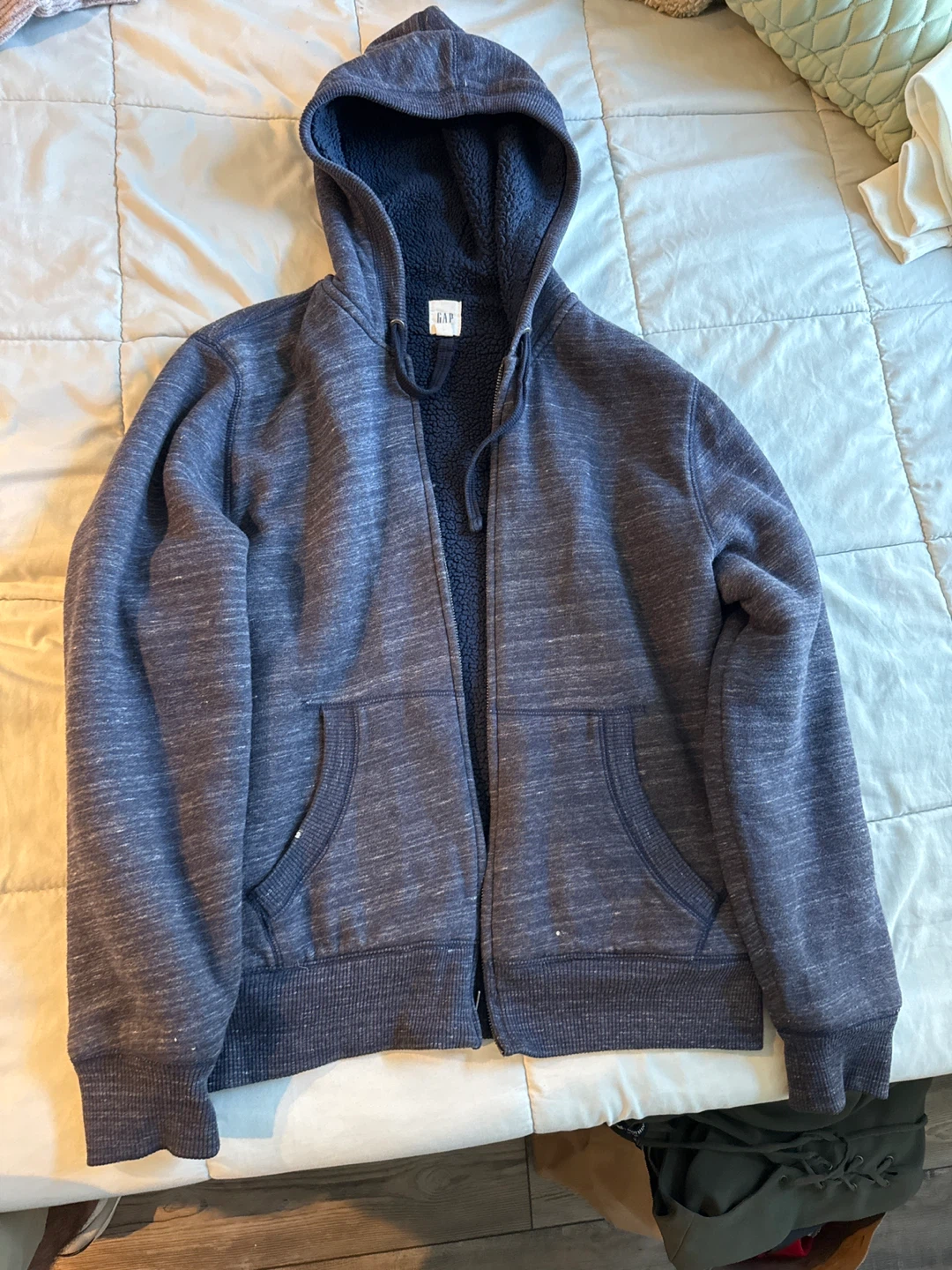 GAP Sherpa Lined Zip-Up Hoodie - Men's Medium