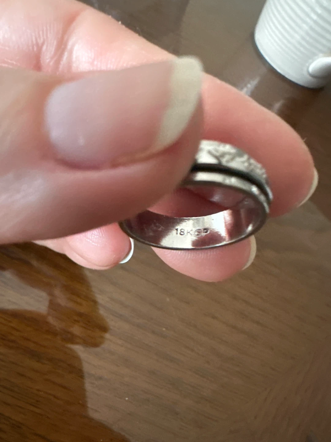18K Gold plated Spinner Ring - meditation ring - photo 3
