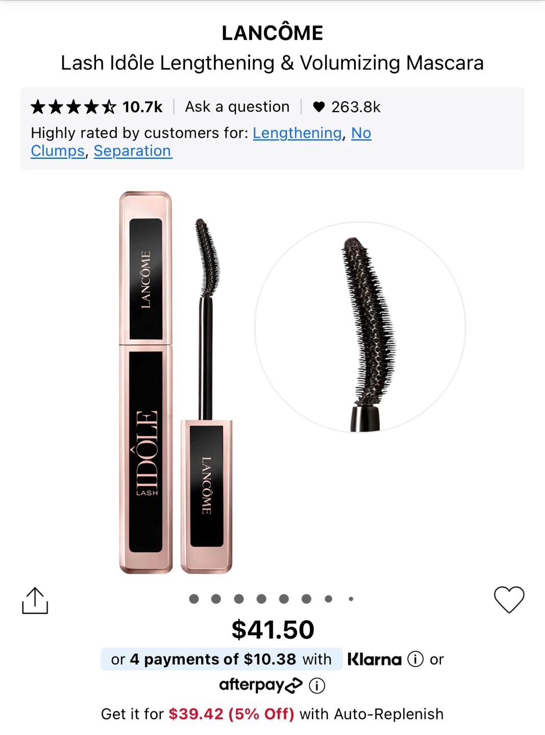 Lancôme Lash Idôle Lengthening & Volumizing Mascara