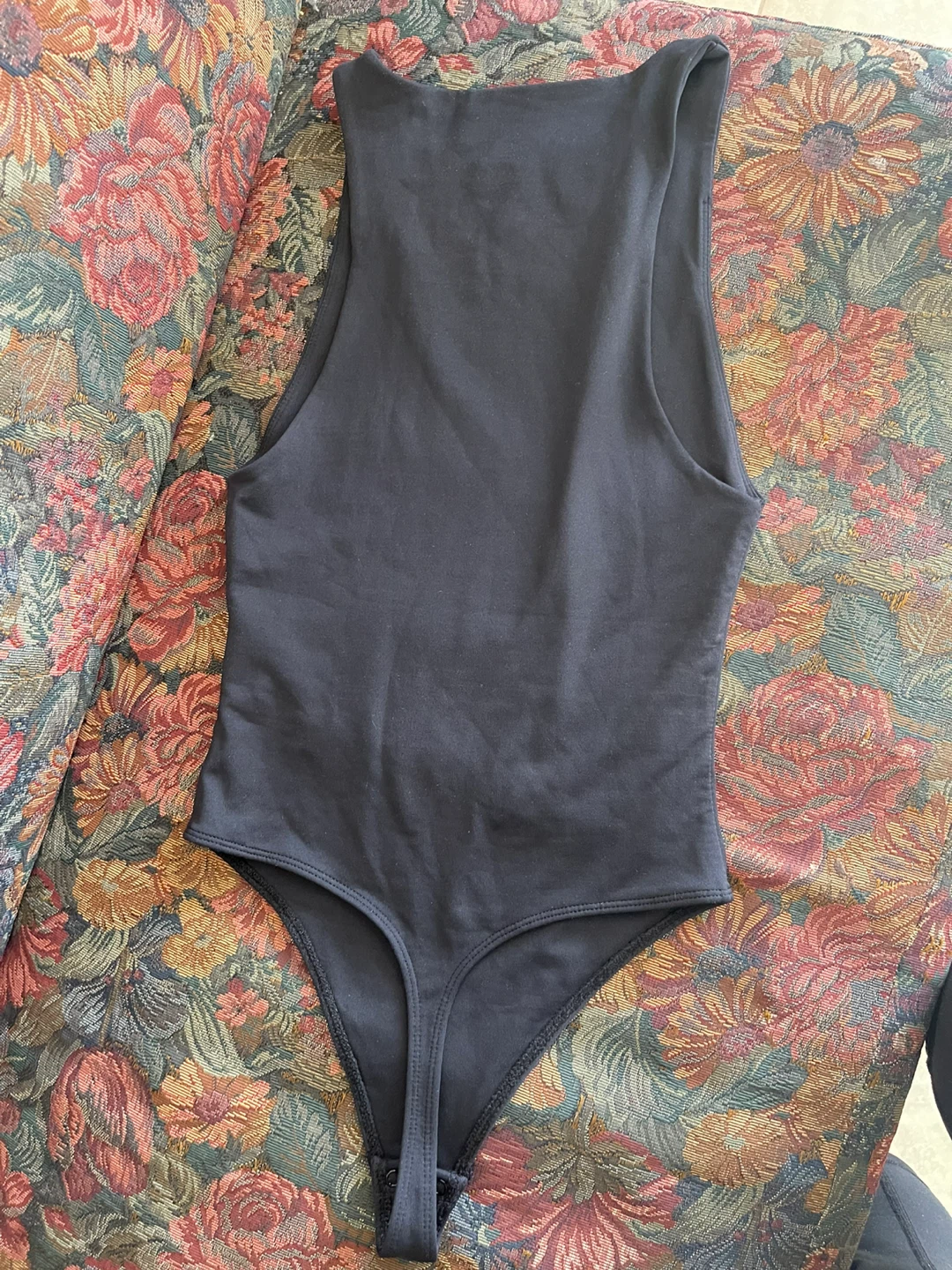 Black Sleeveless Thong Bodysuit - photo 2