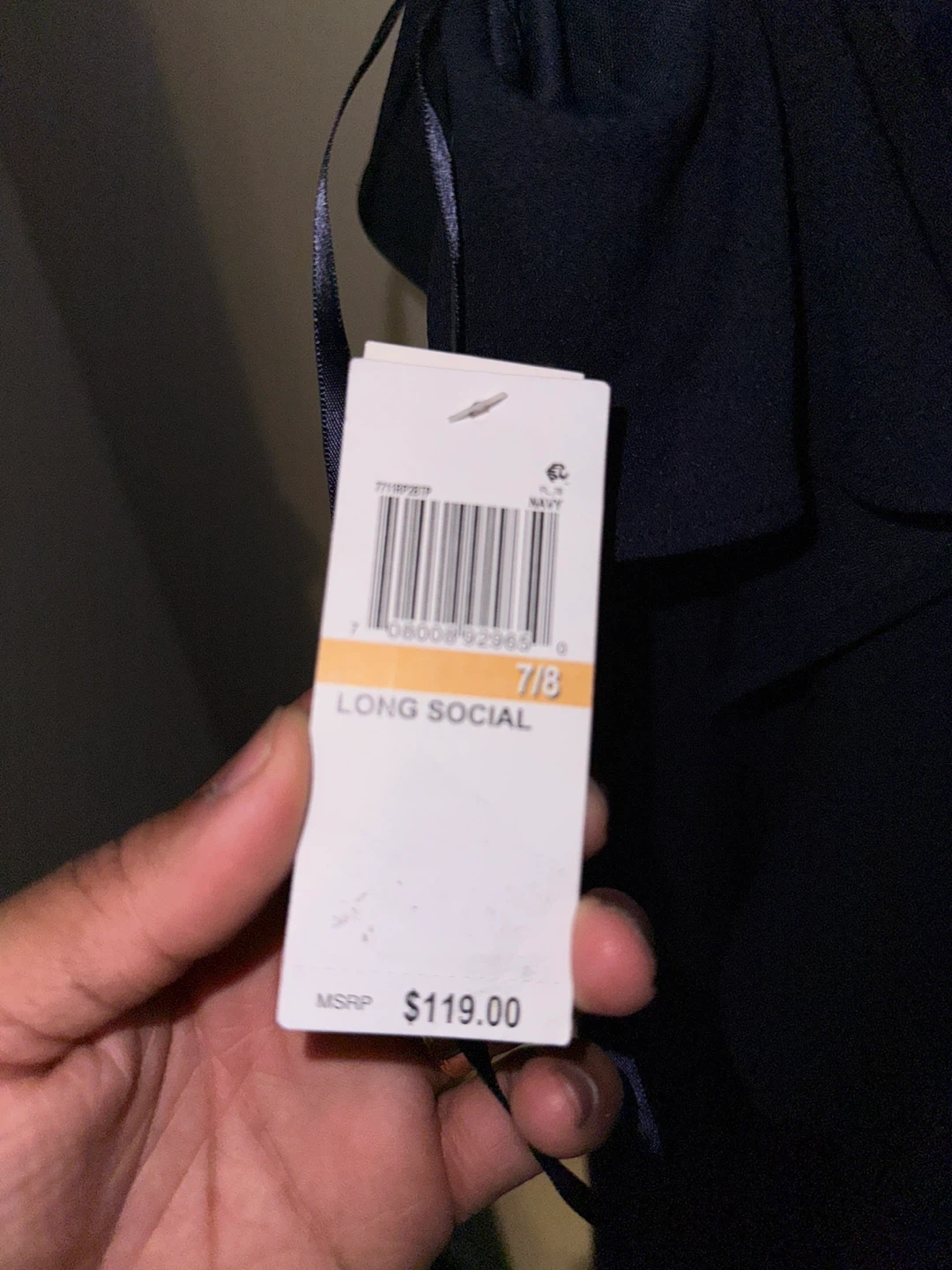 Navy Long Social Dress - photo 3