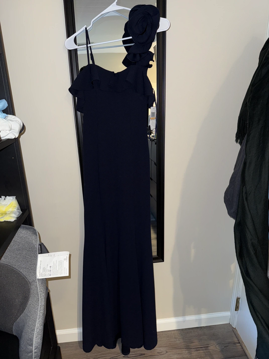Navy Long Social Dress