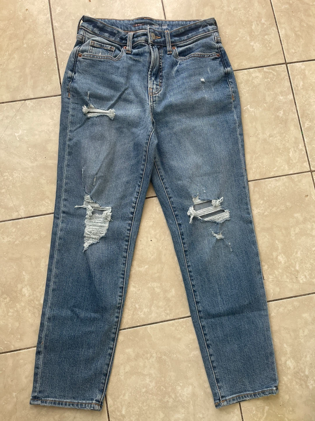 Old Navy High-Rise OG Straight Jeans - Size 6 - photo 4