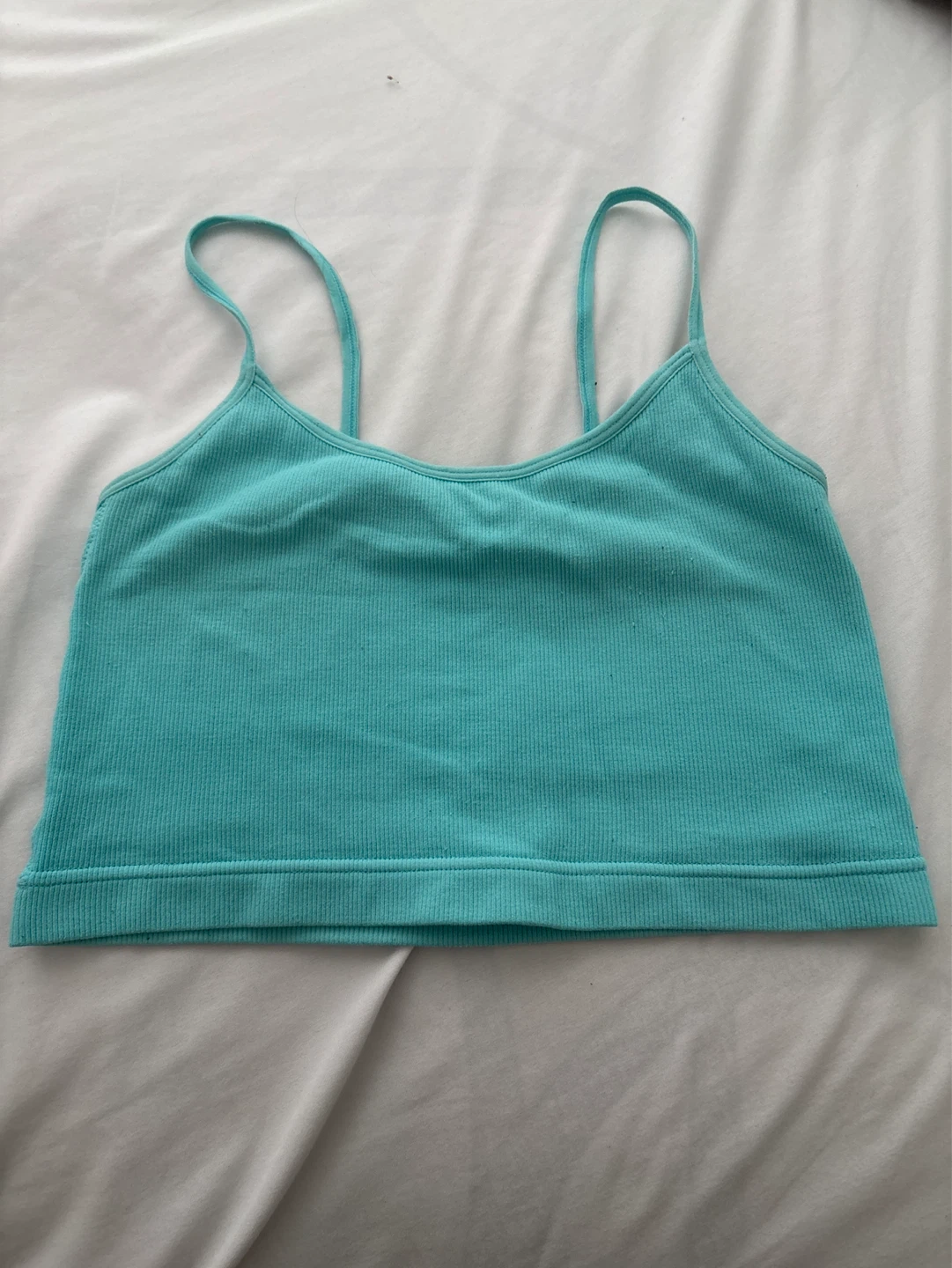 Garage Ribbed Crop Tank Top XS