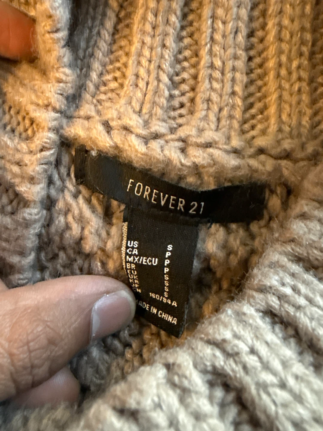 Forever 21 Cable Knit Mock Neck Sweater - photo 3