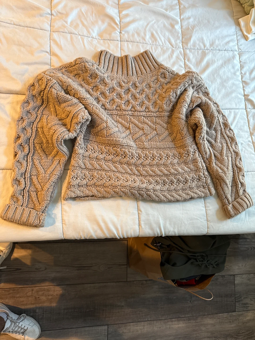 Forever 21 Cable Knit Mock Neck Sweater - photo 2