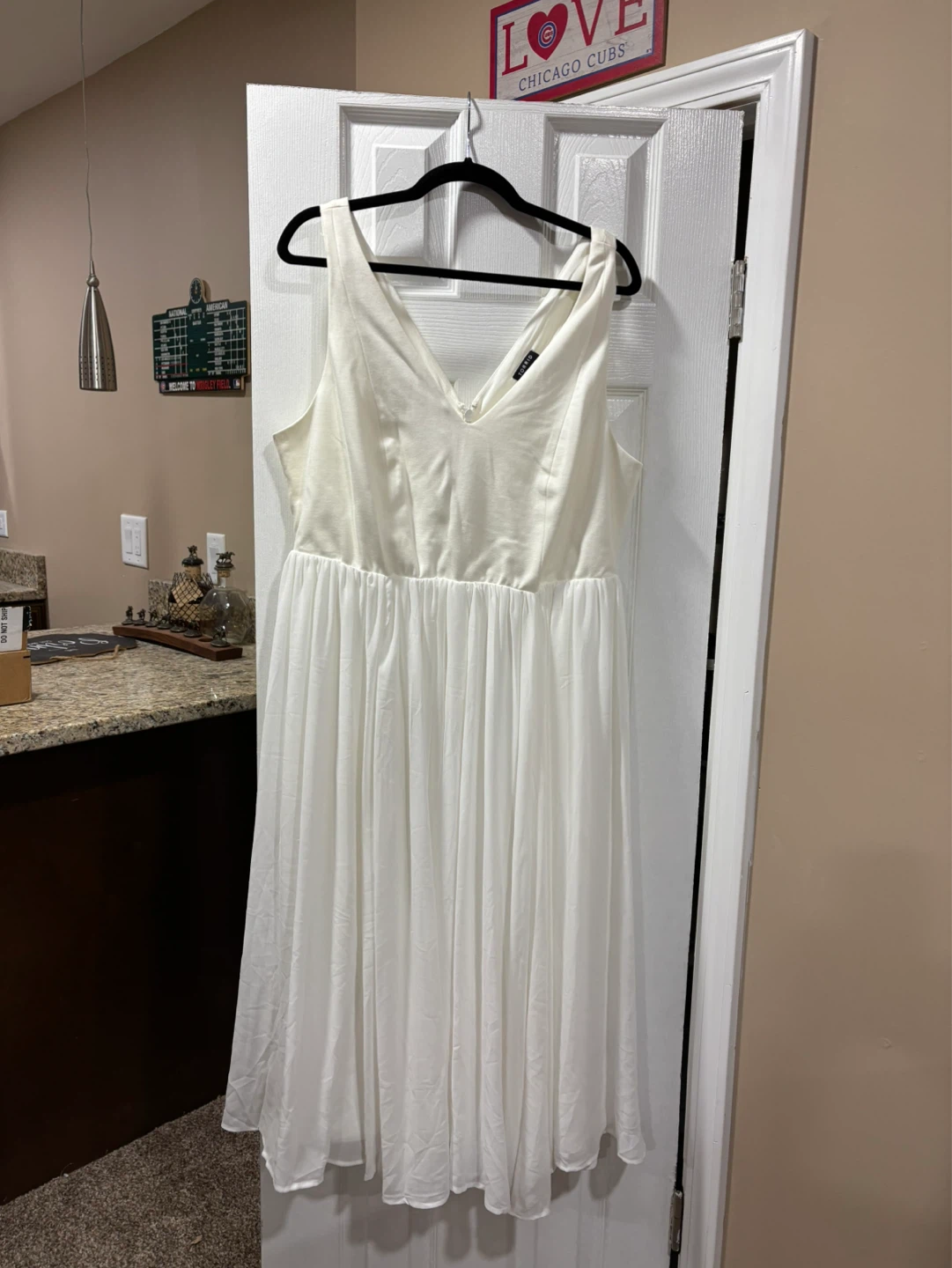 Torrid White Sleeveless V-Neck Dress - Size 16 - photo 2