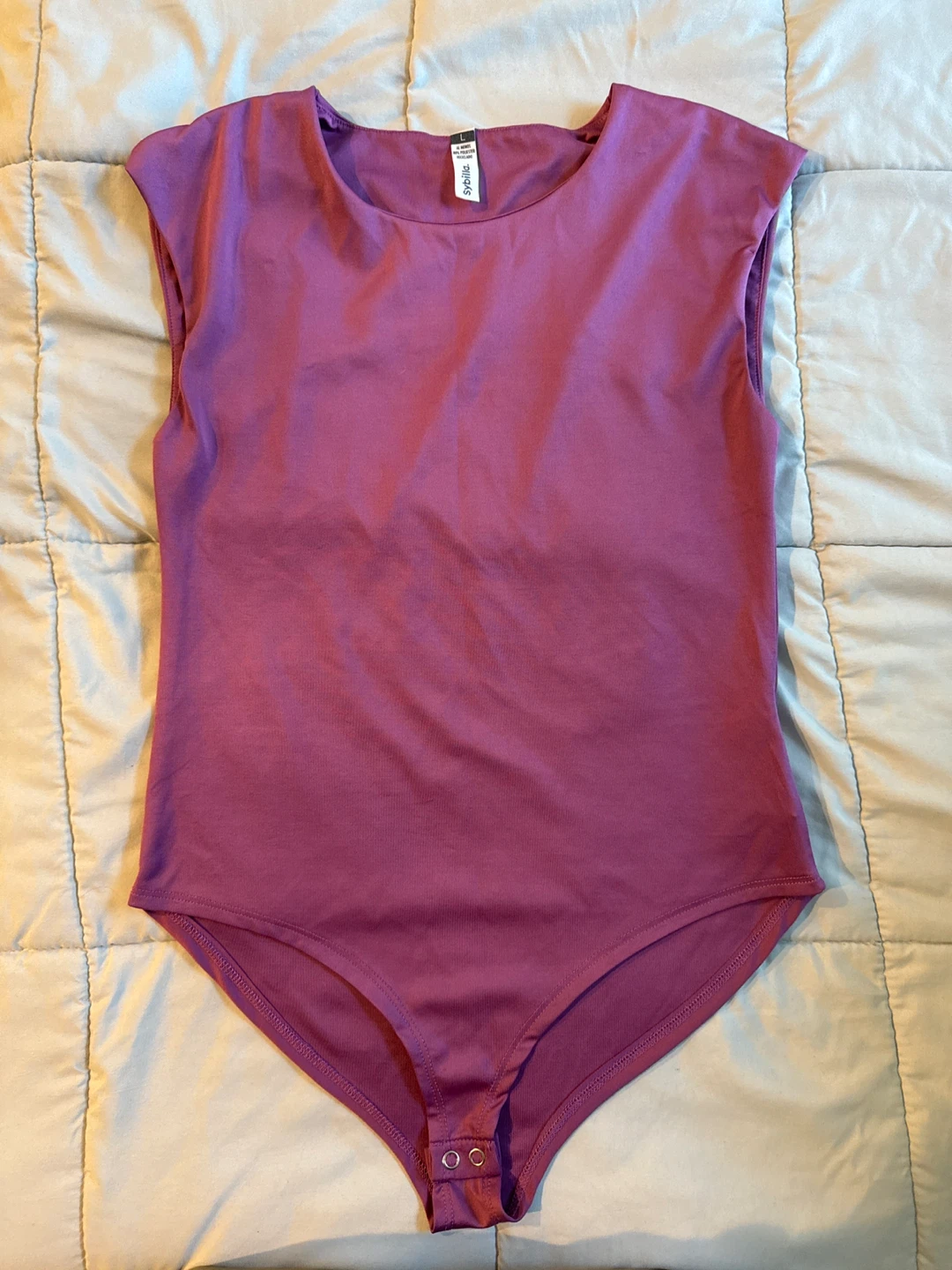 Sybilla Women's Size L Purple Bodysuit