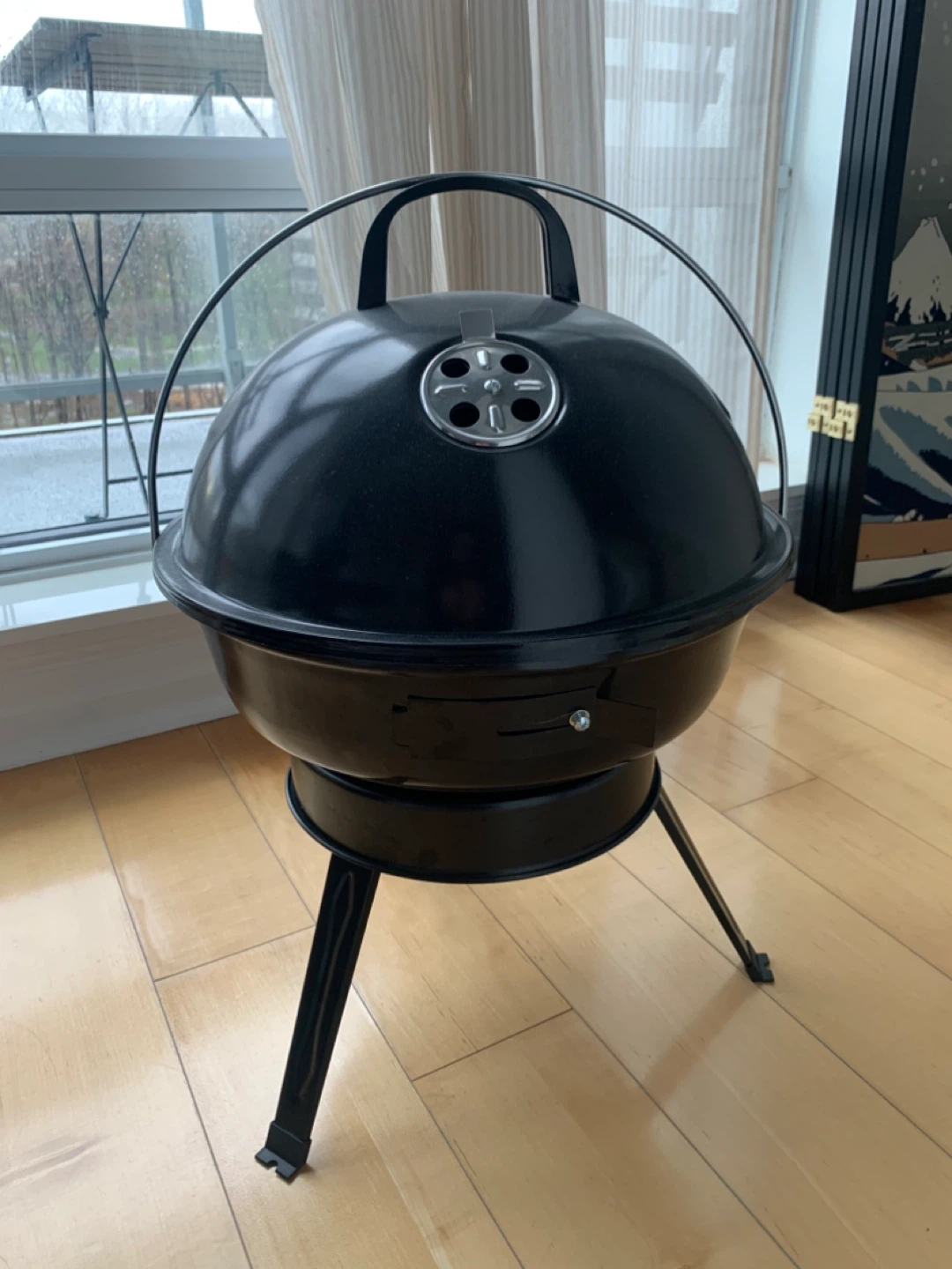Master Chef Portable Charcoal Kettle BBQ Grill