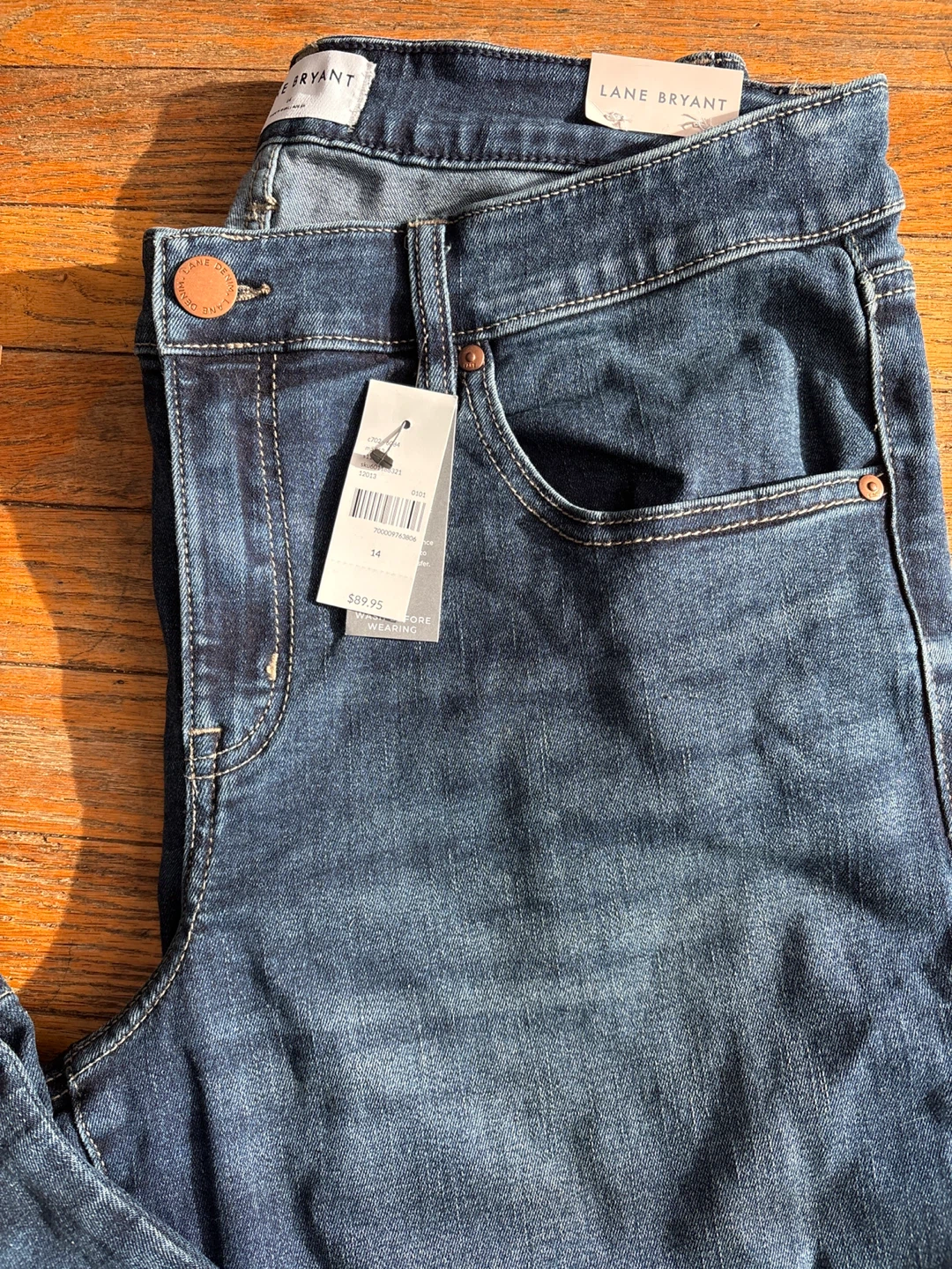 Lane Bryant Women's Dark Wash Flare Jeans Size 14
