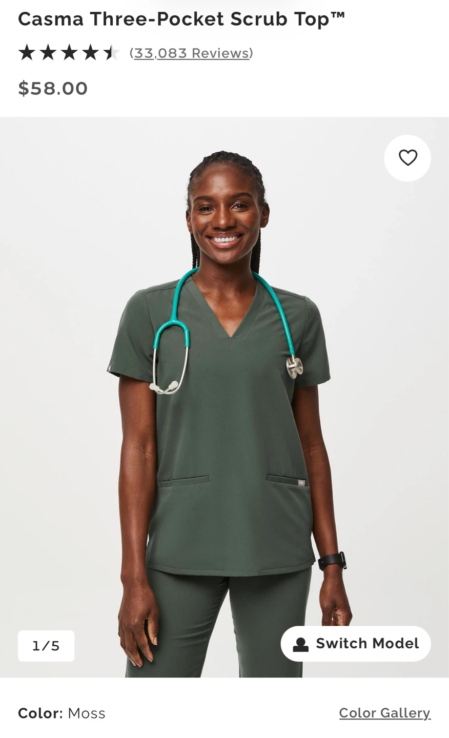FIGS Casma Three-Pocket Scrub Top XL - photo 3