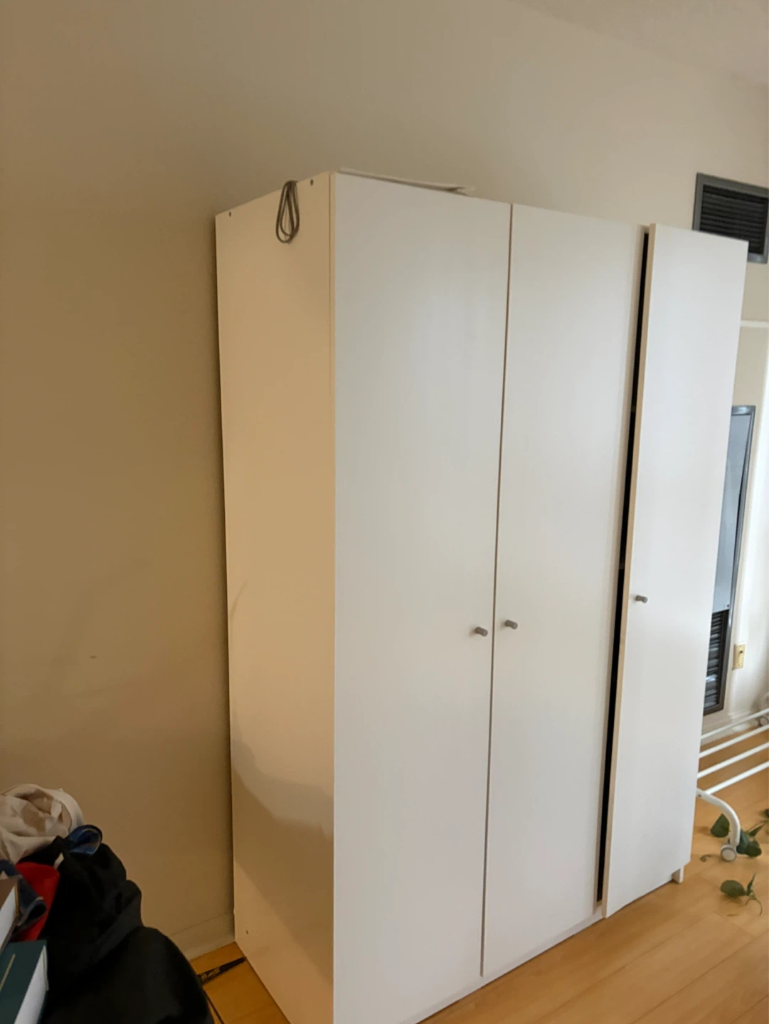 White 3-Door Wardrobe/Armoire