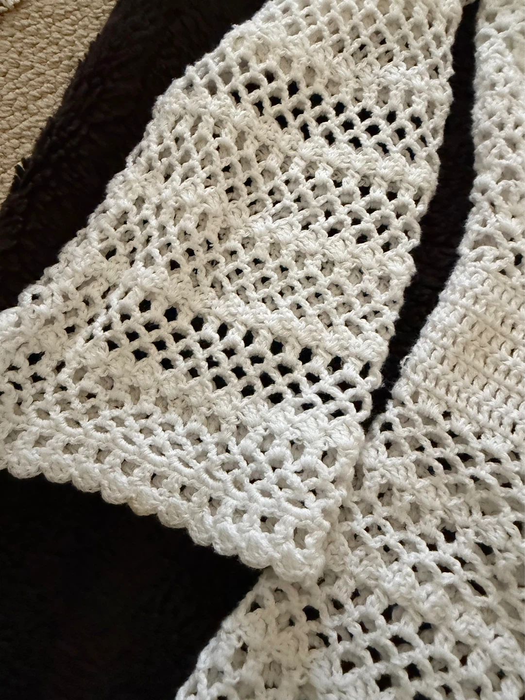 White Crochet Cardigan - photo 3