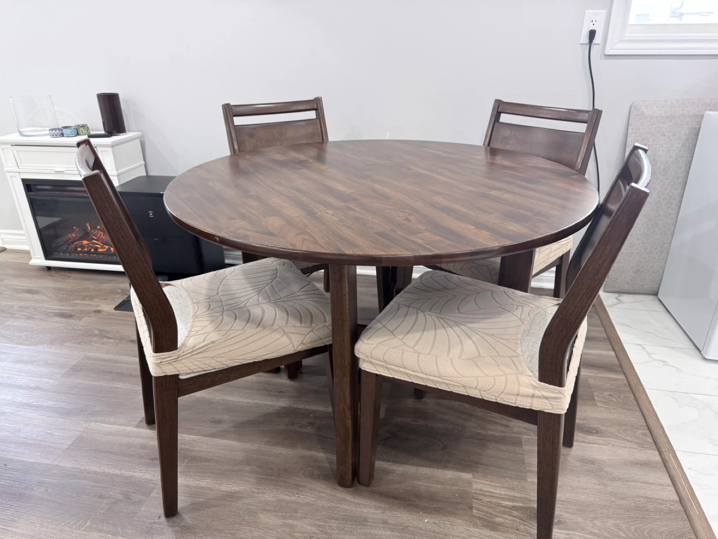Wooden Dining Table with 4 Chairs - photo 5