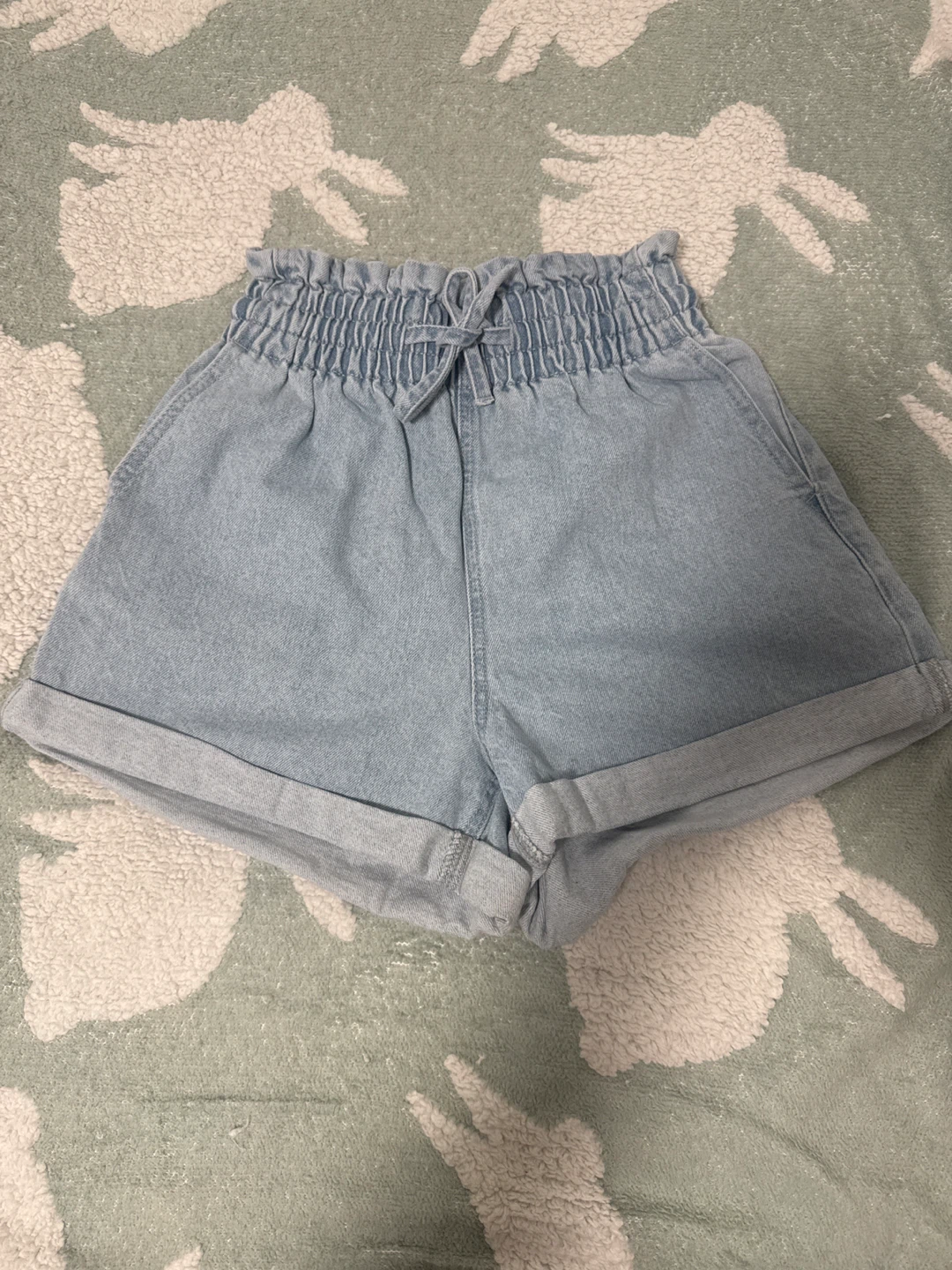 Women's Light Wash Denim Shorts