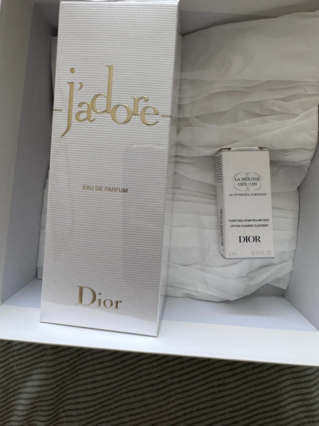Dior J'adore Eau de Parfum with La Mousse Off/On Cleanser Sample
