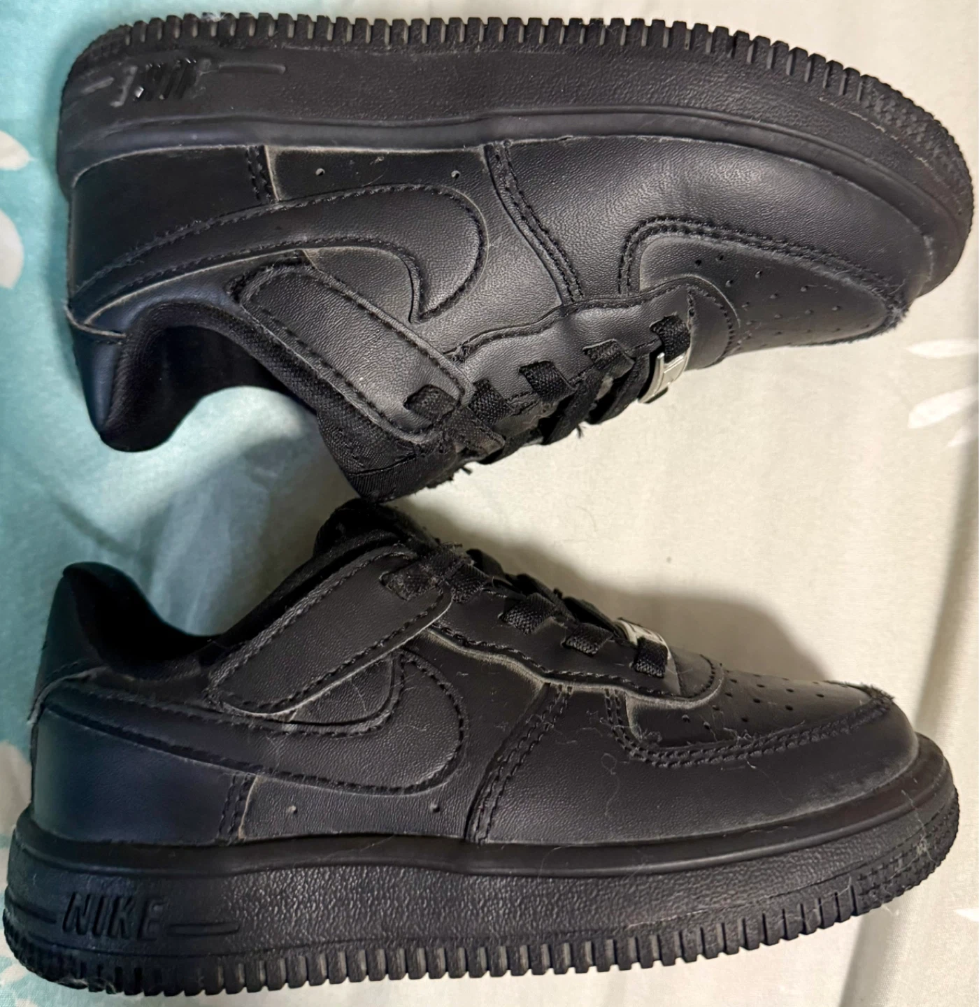 Nike Air Force 1 Toddler Shoes Black - photo 2
