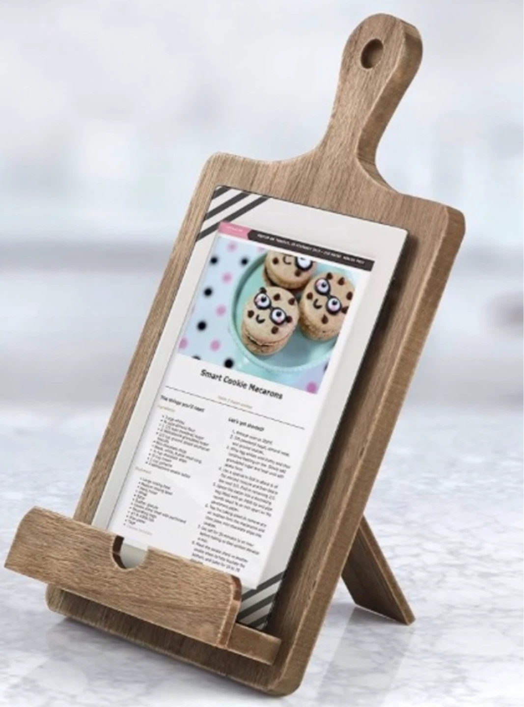 Rustic Wooden Tablet Stand - photo 3