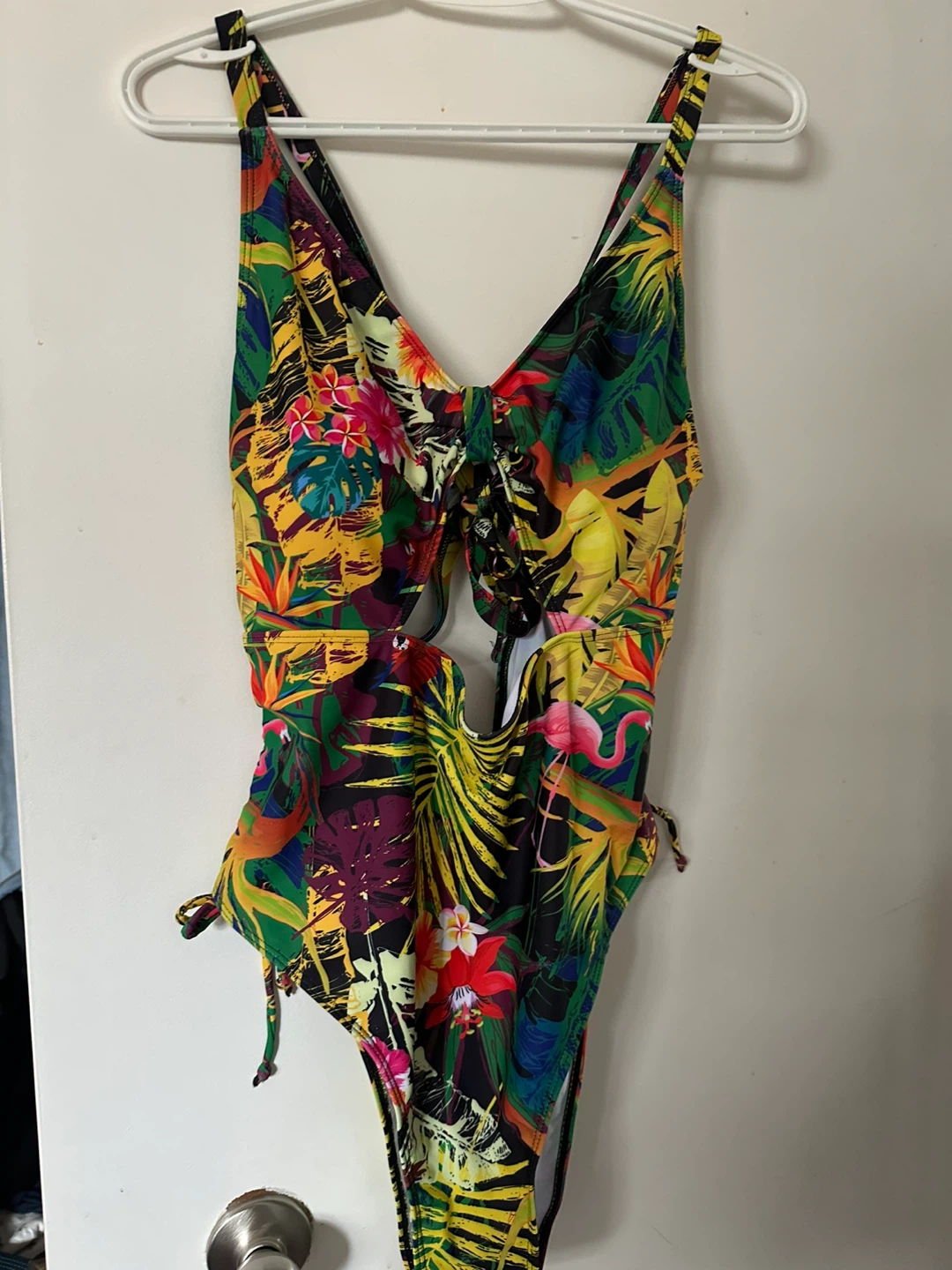 Tropical Print One-Piece Swimsuit