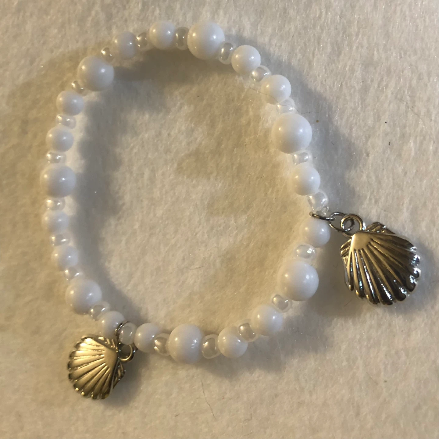 White Beaded Bracelet - photo 3