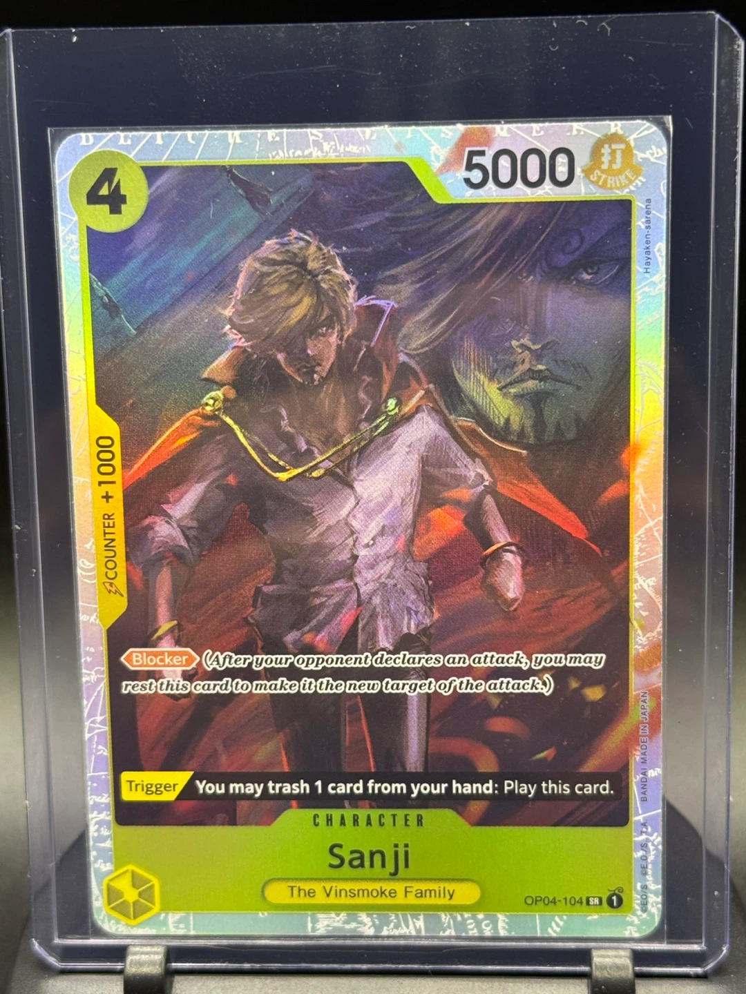 One Piece Card Game Sanji Character Card OP04-104
