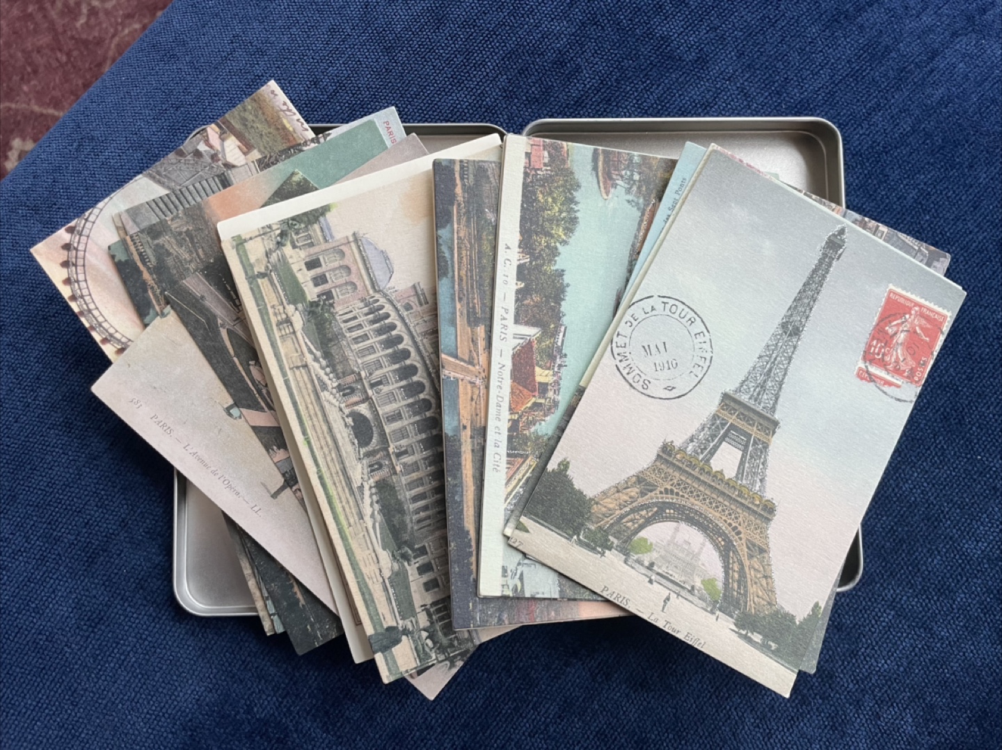 Cavallini & Co. Vintage Paris 12 Assorted Postcards in Tin - photo 2
