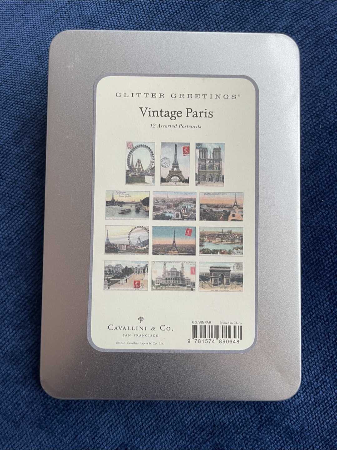 Cavallini & Co. Vintage Paris 12 Assorted Postcards in Tin - photo 3