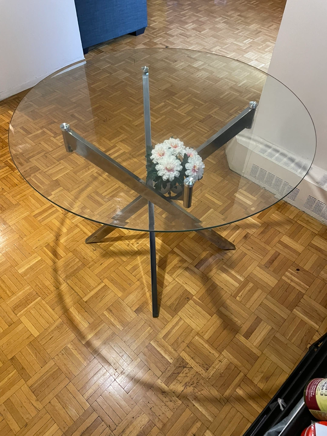 Glass Top Dining Table (without chairs)