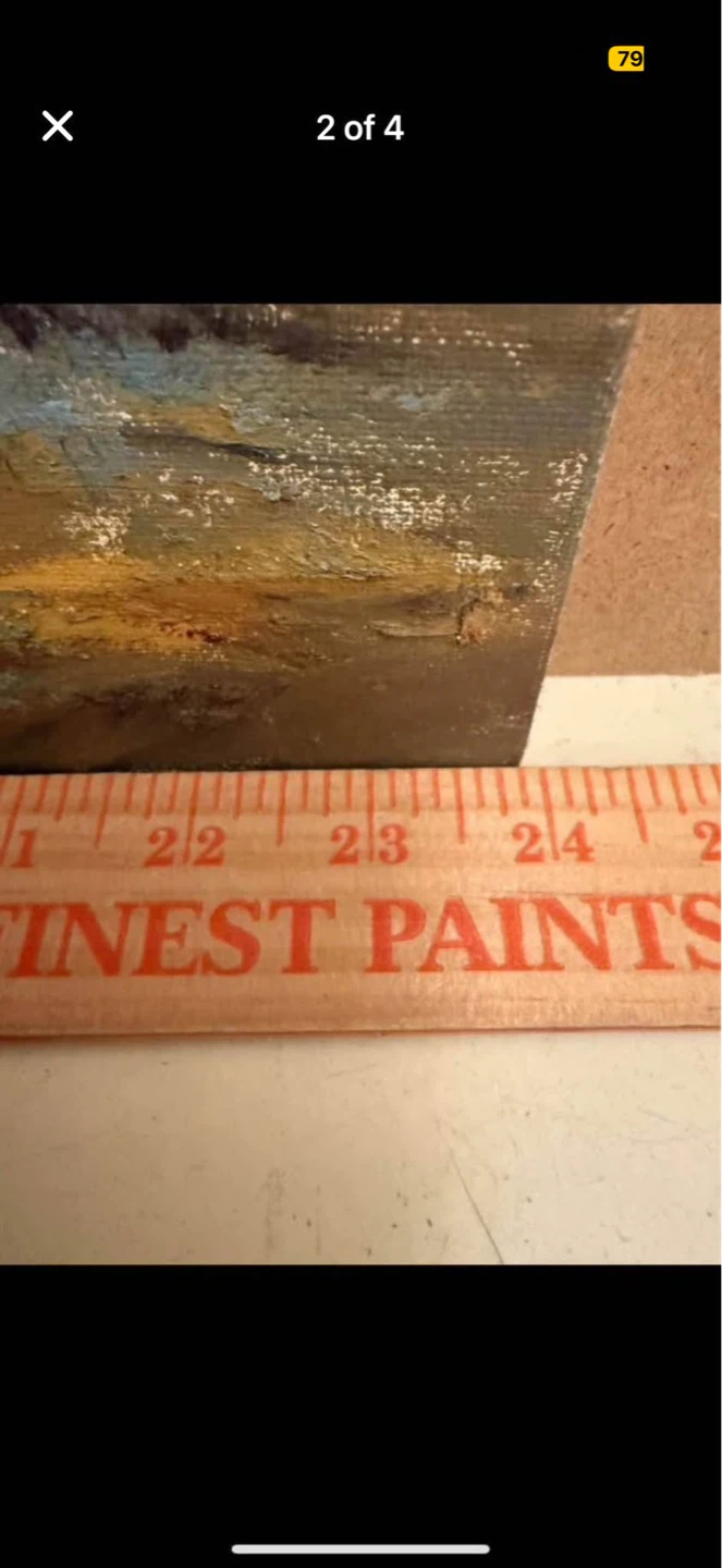 Painting on canvas signed - photo 2
