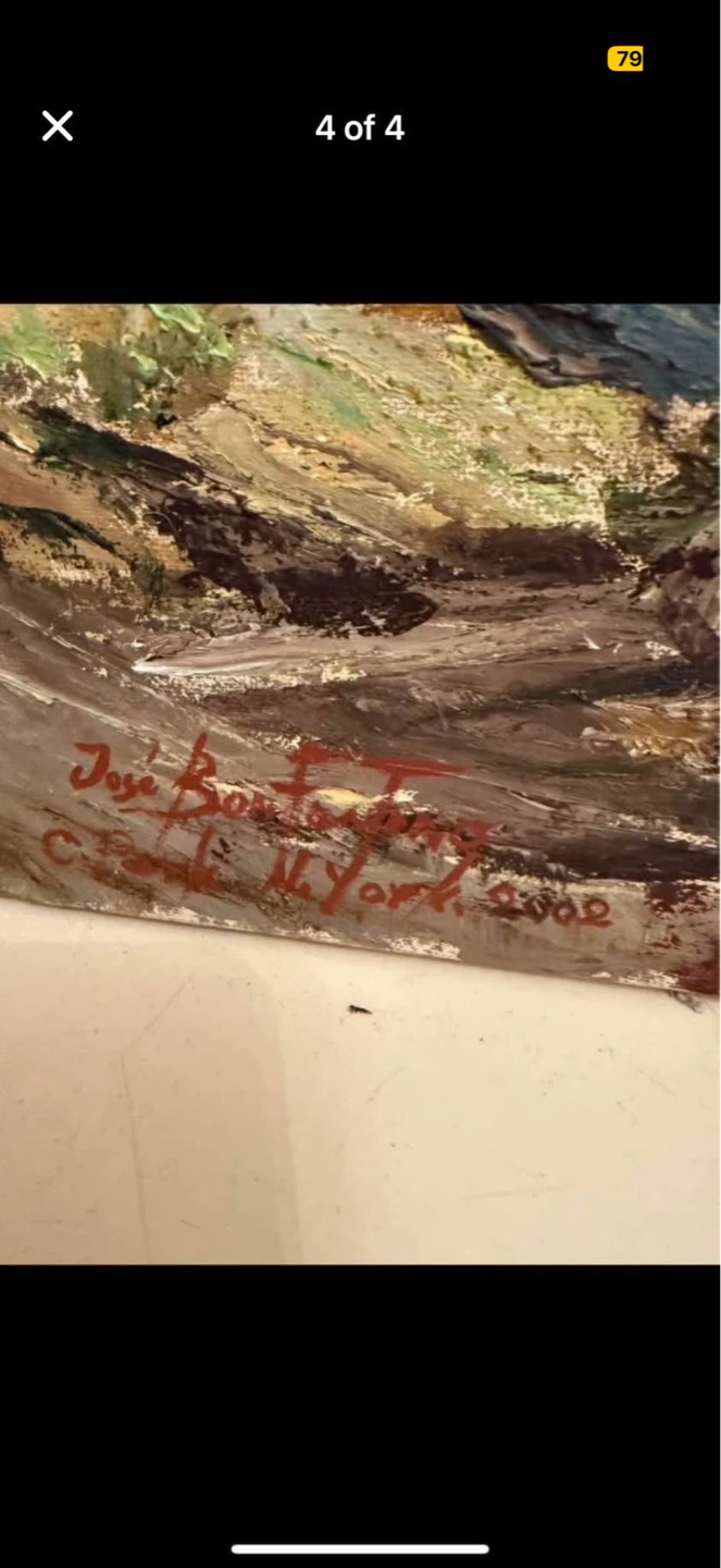 Painting on canvas signed - photo 4