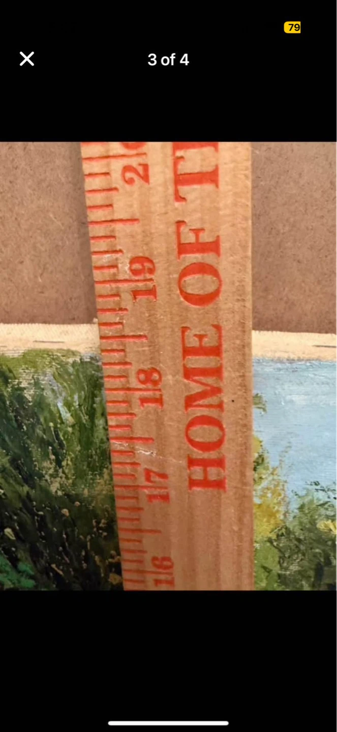Painting on canvas signed - photo 3