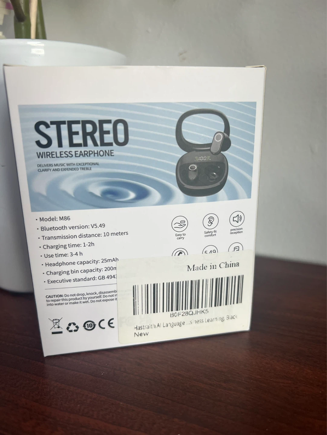 Stereo M86 Wireless Earphone V5.49 - photo 3
